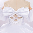 Women Alien Stage Zomst Sua Cosplay Costume White Strapless Dress Accessories
