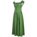 Women Darkness Corset Summer Renaissance Dress with Pocket - AwwwCos