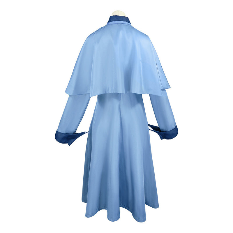 Women Film Hibiscus Delacur Cosplay Costume Blue Boothbarton School Uniform - AwwwCos