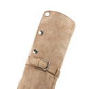 Women Knee High Boots Chunky Heeled Suede Cowgirl Cosplay Biker Boots - AwwwCos