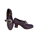 Women Loafers Mid Heel Shoes with Metal Buckle Embellishments - AwwwCos