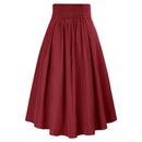 5 Kinds Womens Vintage Gothic Steampunk Fashion High Low Skirt - AwwwCos