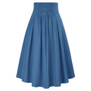 5 Kinds Womens Vintage Gothic Steampunk Fashion High Low Skirt - AwwwCos