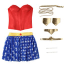 Wonder Women Diana Prince Cosplay Costume Sweetheart Corset Top Tutu Skirt
