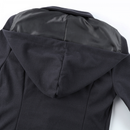 Wool Autumn Trench Goth Lapel Peacoat Outwear Thick Hood Jacket - AwwwCos