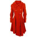 Wool Autumn Trench Goth Lapel Peacoat Outwear Thick Hood Jacket - AwwwCos