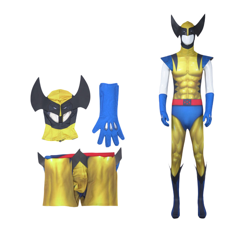 X-Men '97 Wolverine James Howlett Cosplay Costume Marvel Superhero Jumpsuit