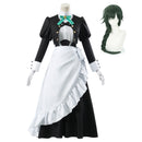 You are Ms. Servant Nieve Cosplay Costume Maid Uniform Skirt Wig - AwwwCos