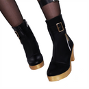 Zenless Zone Zero Hoshimi Miyabi Cosplay Shoes Boots Women Men Black High Heels - AwwwCos