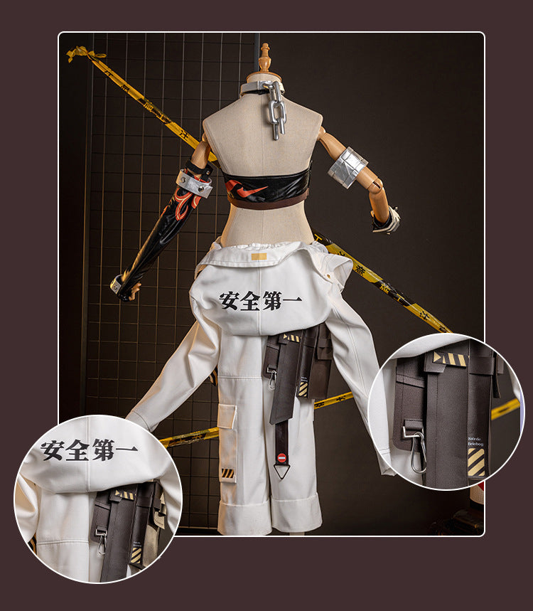 Zenless Zone Zero Koleda Belobog Cosplay Costume Women White Jumpsuit Work Pants - AwwwCos