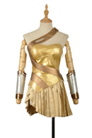 Batman v Superman Wonder Woman Cosplay Costume Golden Skirt Suit - AwwwCos