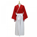 Anime Himura Kenshin Cosplay Costume Red Top White Culotte - AwwwCos