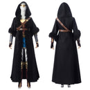 Wonder Woman Diana Cloak Cosplay Costume Black Fur Collar Long Cape Belt - AwwwCos