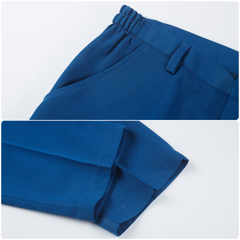 TV Series Cowboy Bebop Spike Spiegel Cosplay Costume Men Blue Suit Party Uniform Halloween Clothing